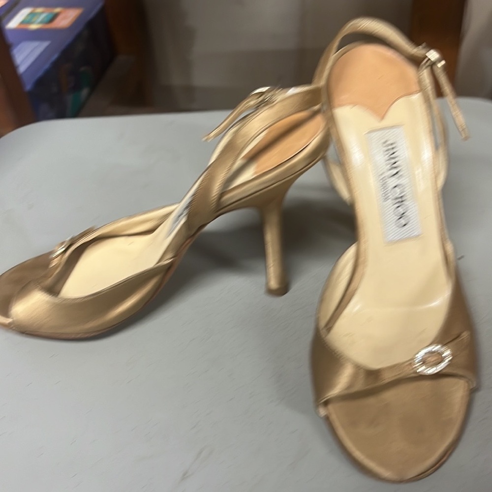 Gold Jimmy Choo heels